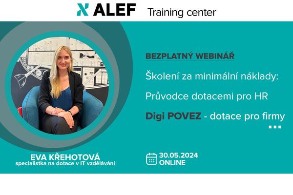 Alef - bezplatný webinář - Digi POVEZ